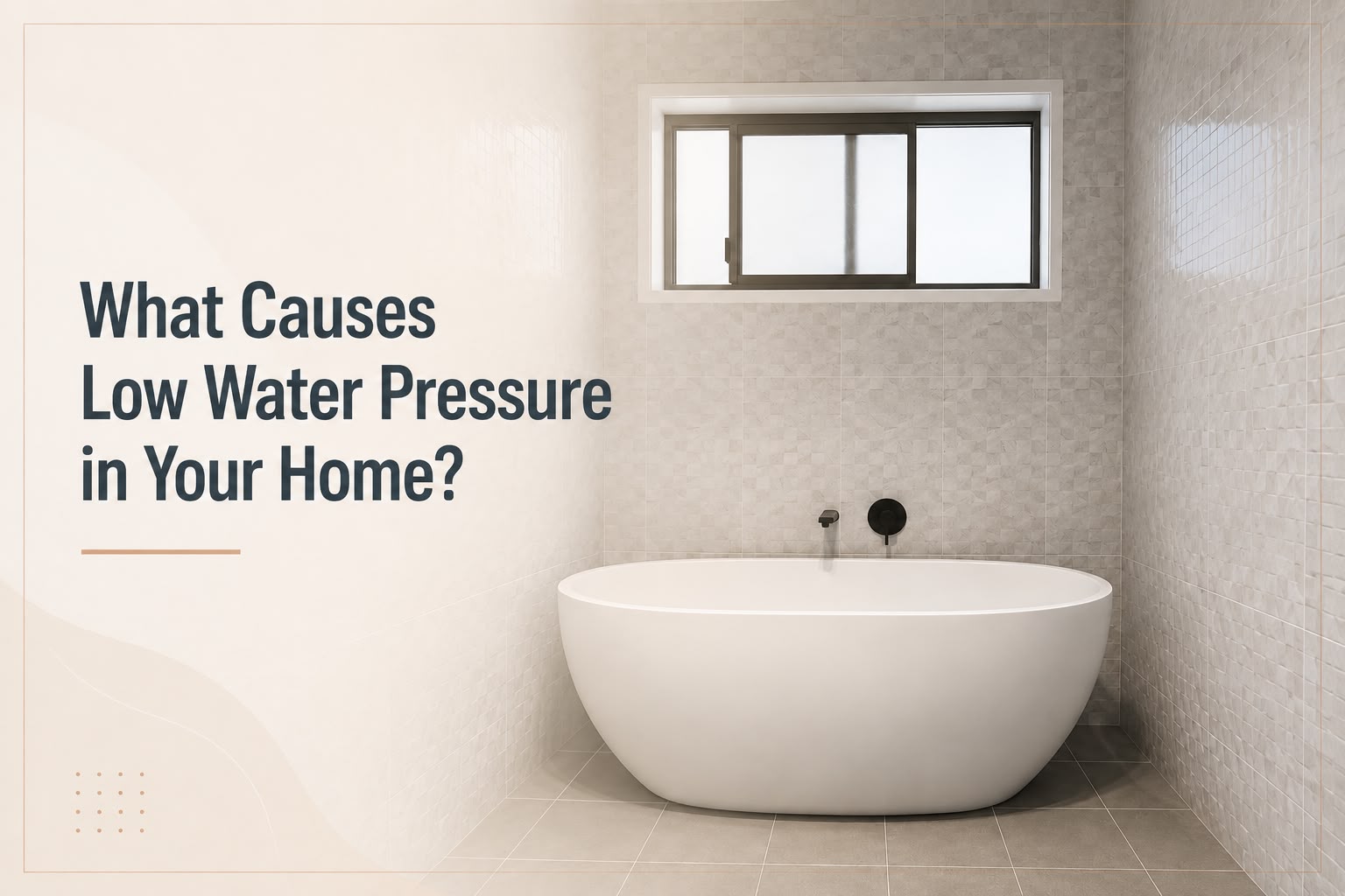 what causes low water pressure at your home