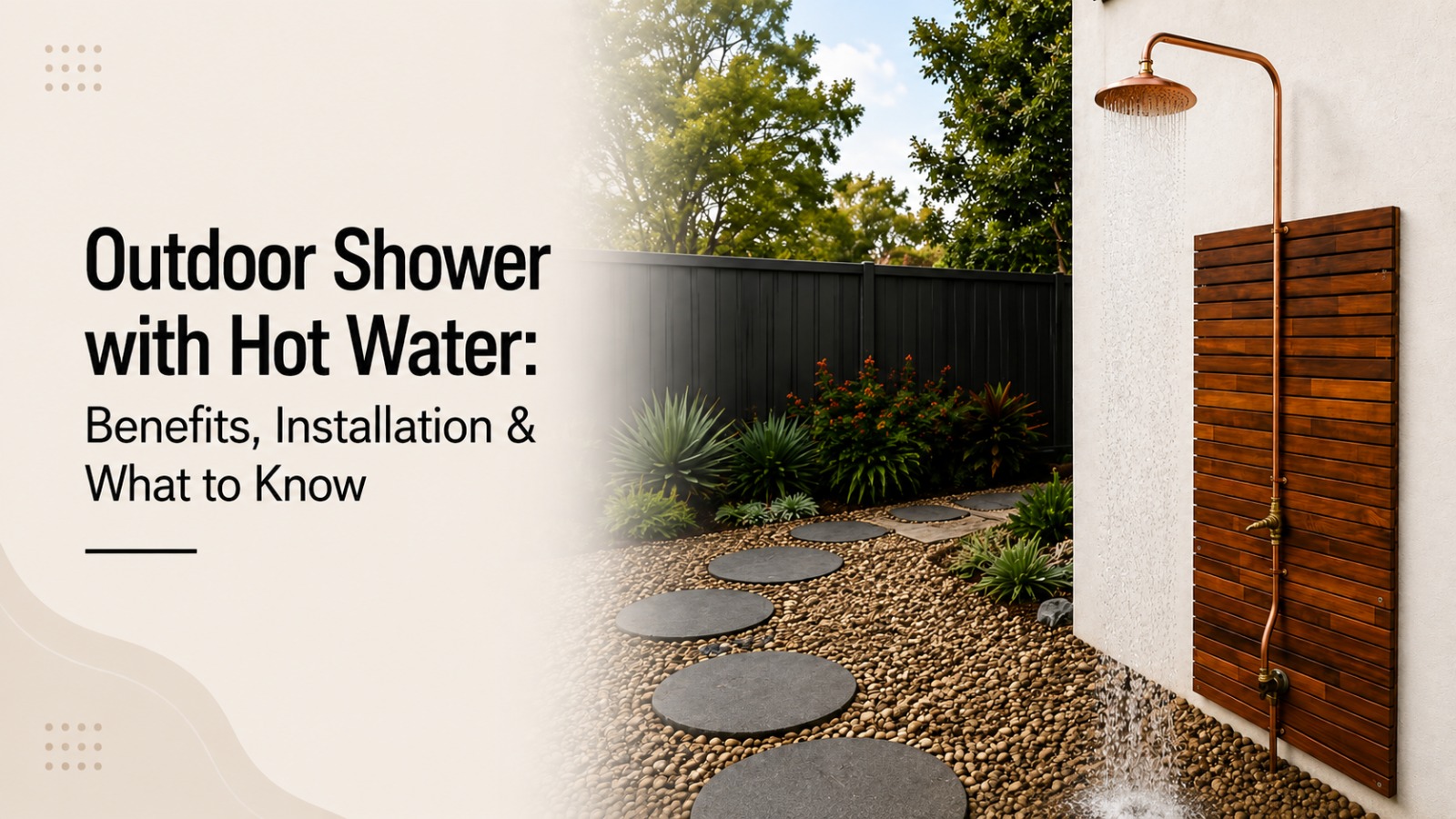 Outdoor Shower with Hot Water: Benefits, Installation & What to Know