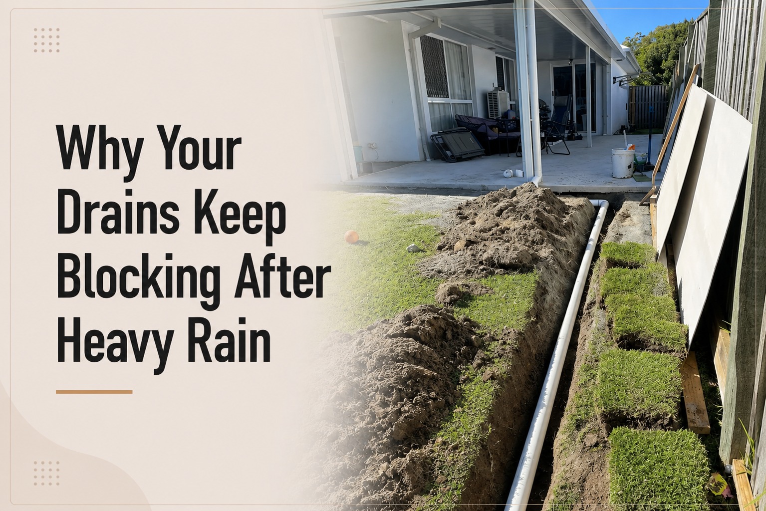 Why Your Drains Keep Blocking After Heavy Rain